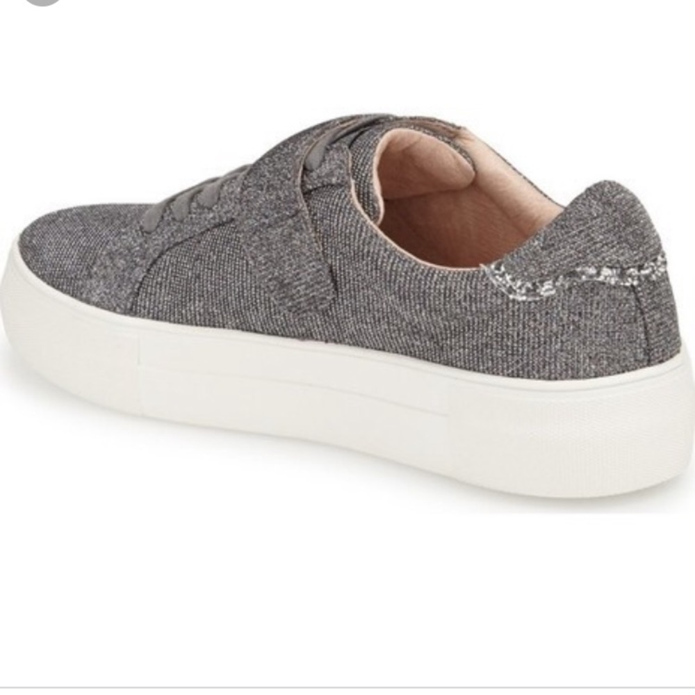 J/Slides ‘Audrey’ Pewter Glitter Sneakers - Picture 5 of 7